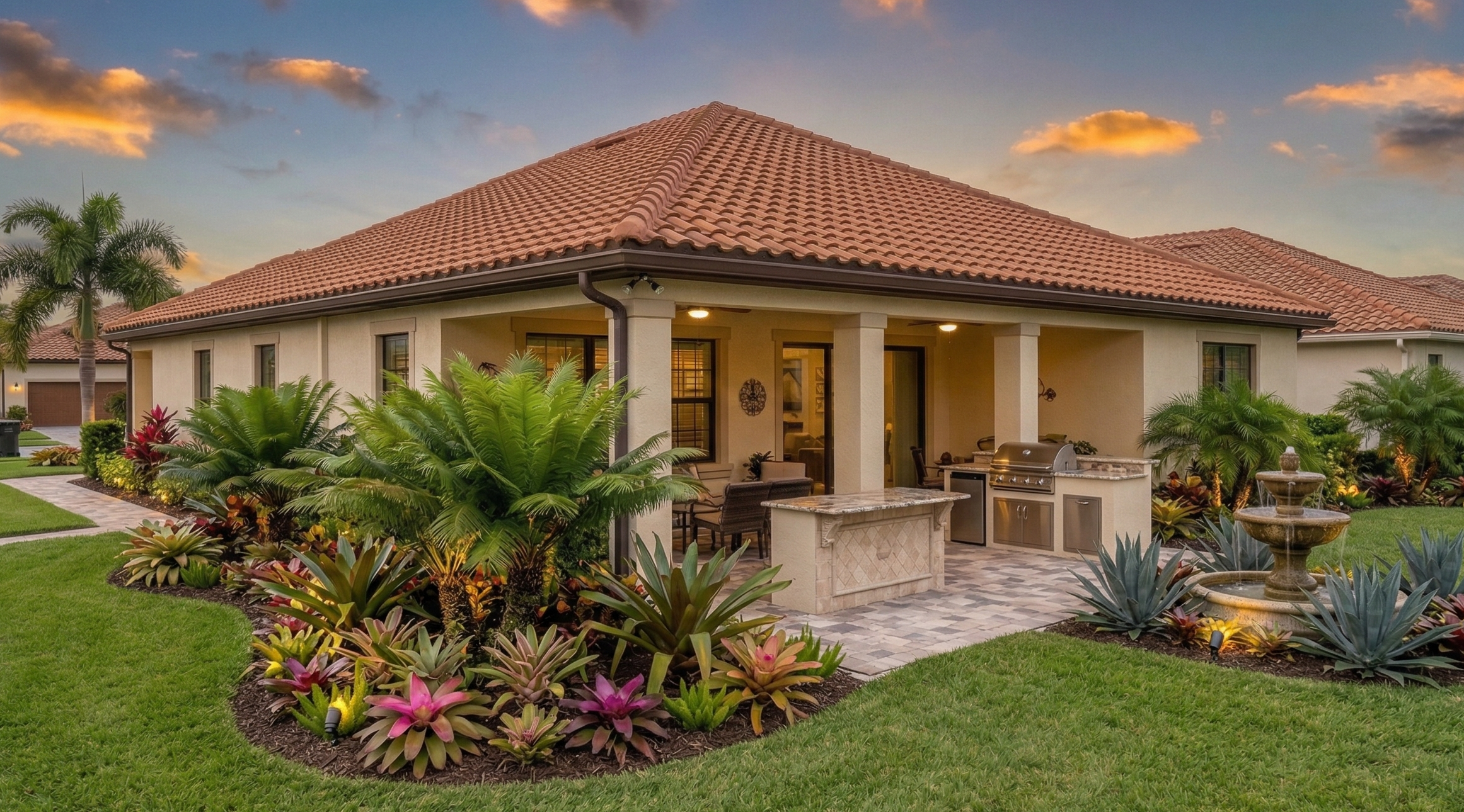 After — transformed front yard